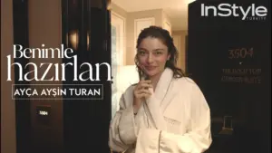 Ayça Ayşin Turan ile kapak çekimimize birlikte hazırlanıyoruz
