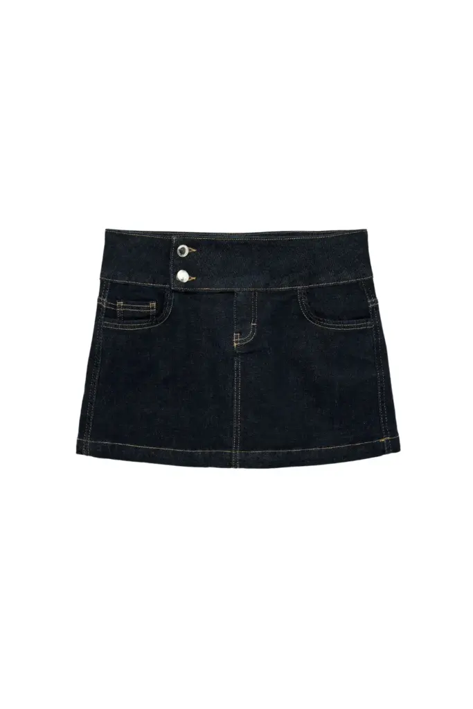 koton denim mini etek 