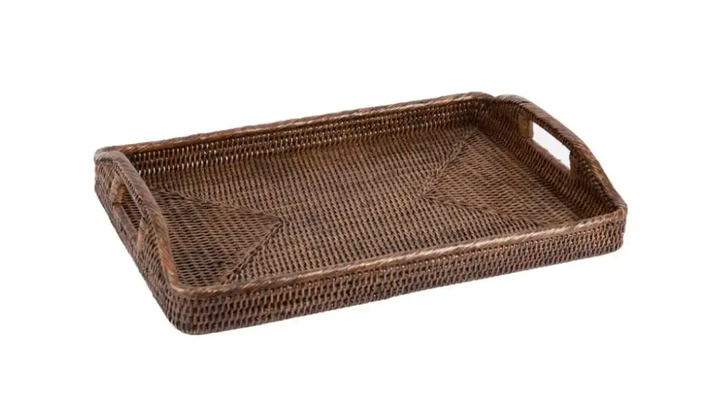 Aloha Life rattan dikdörtgen tepsi