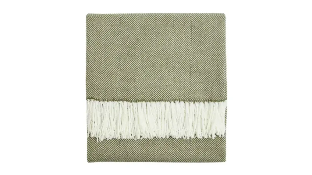 Marks and Spencer balık sırtı desenli koltuk şalı