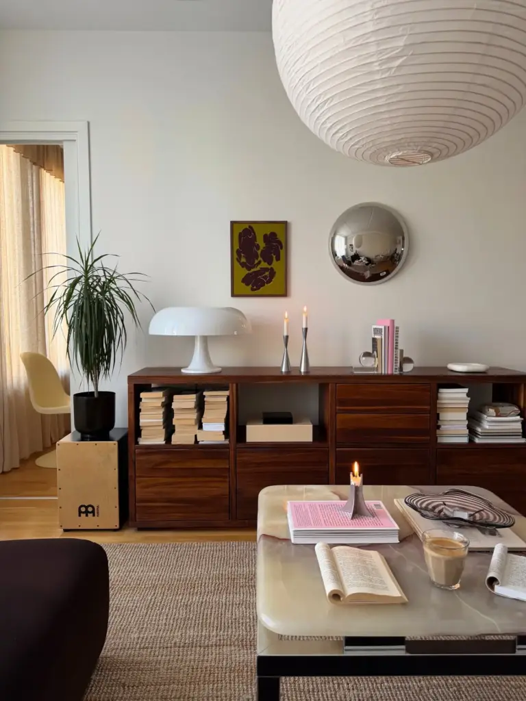 Retro oturma alanı dekorasyonu için ürün seçkisi