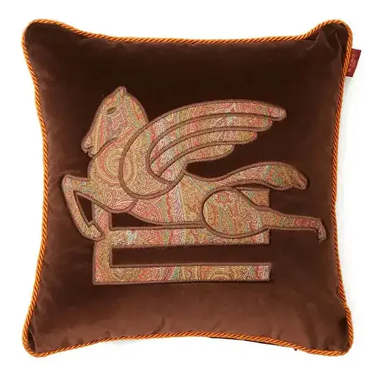 sofistike lüks kahverengi yastık