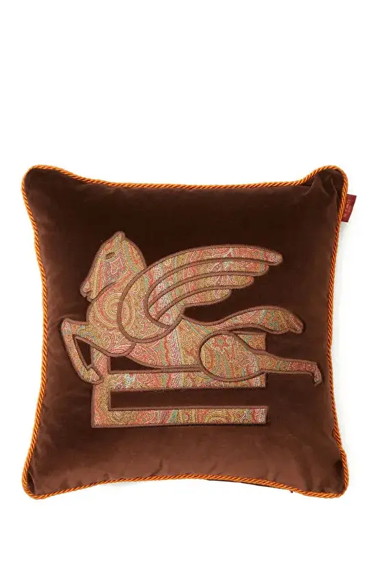 sofistike lüks kahverengi yastık