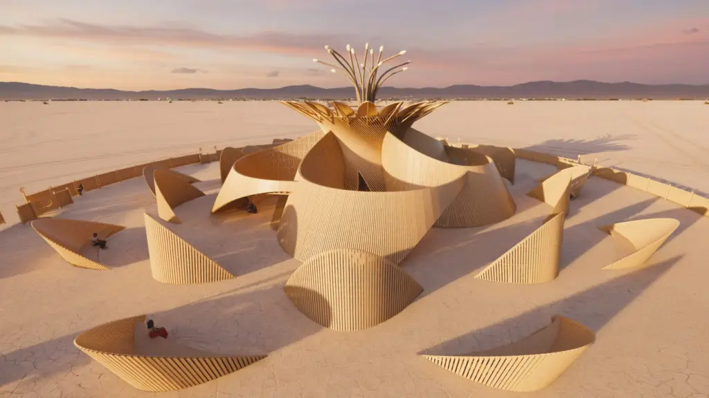 Burning Man 2026’nın en etkileyici yapısı: Temple of the Moon