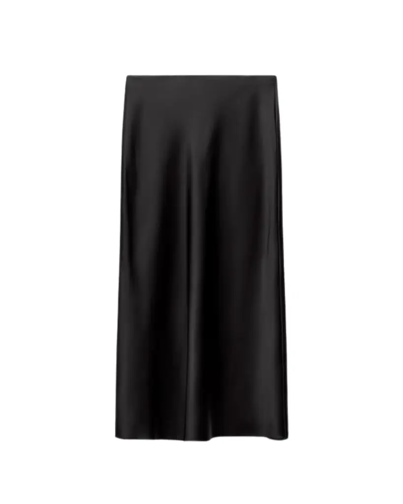 ZARA Saten Midi Etek