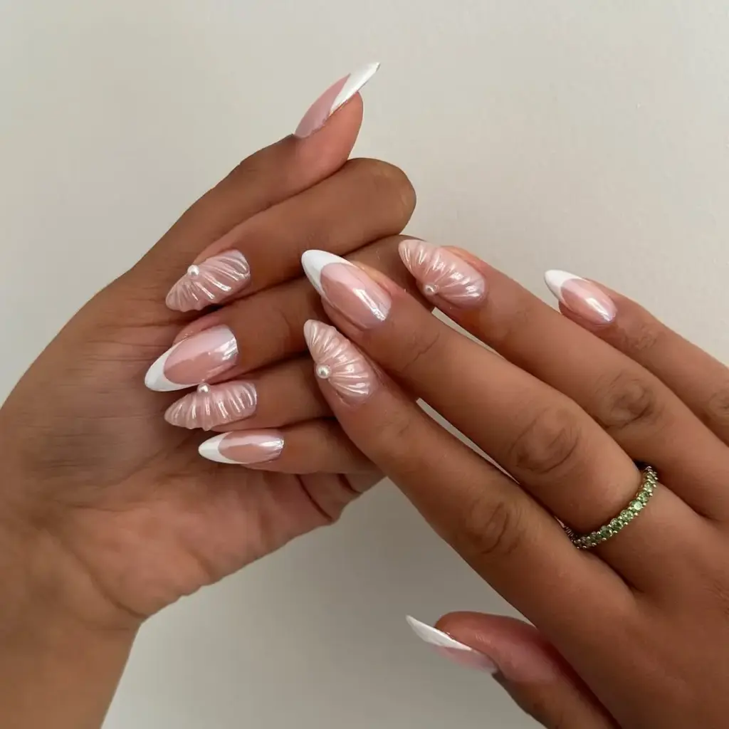 Dokuların konuştuğu manikür: Seashell nails