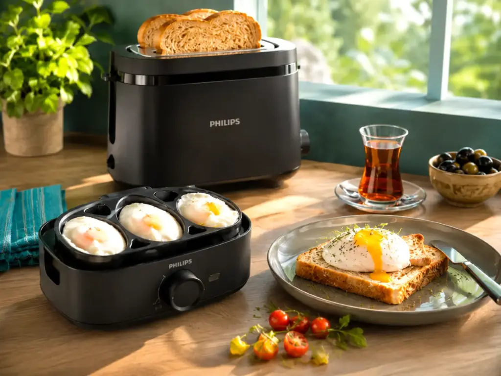 Kusursuz kıvamların sırrı Philips Yumurta Pişirme Makinesi
