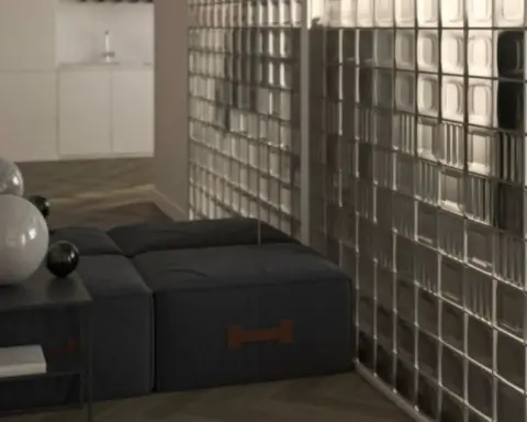 evlerde cam tuğla etkisi