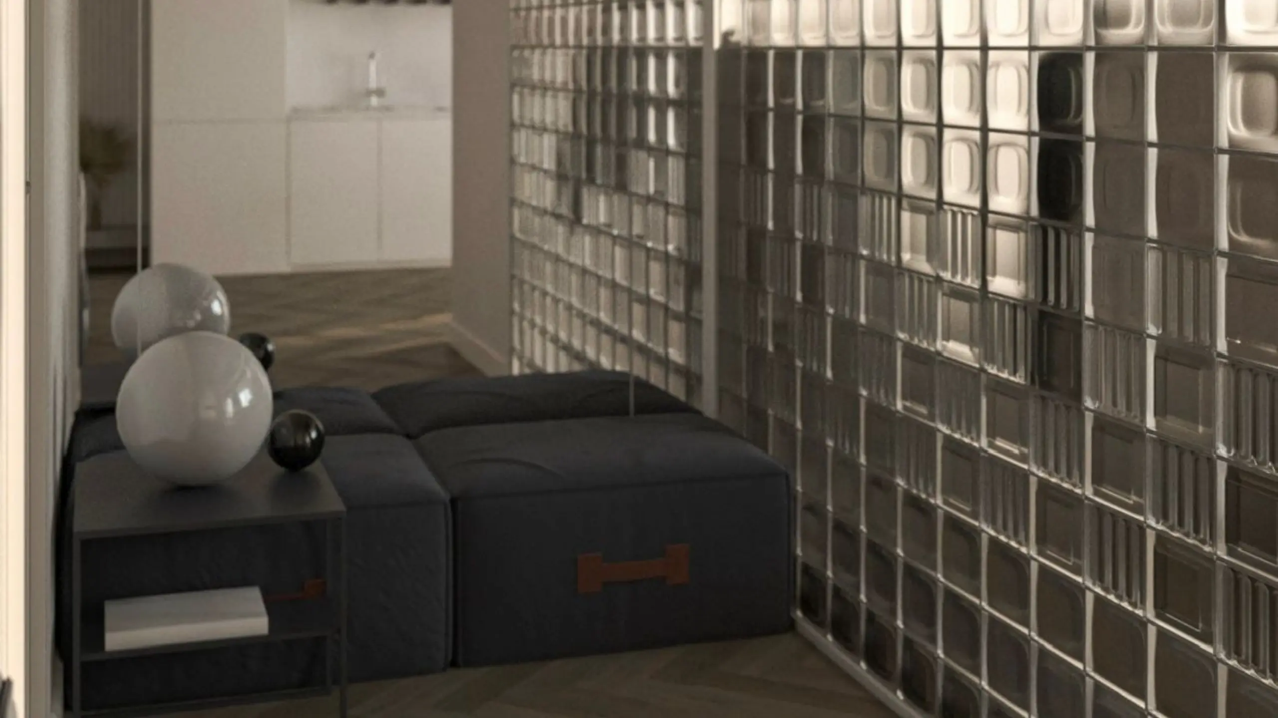 evlerde cam tuğla etkisi