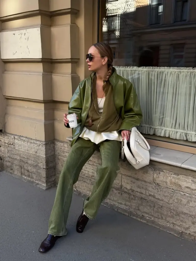  “cloud dancer” ve zeytin yeşili