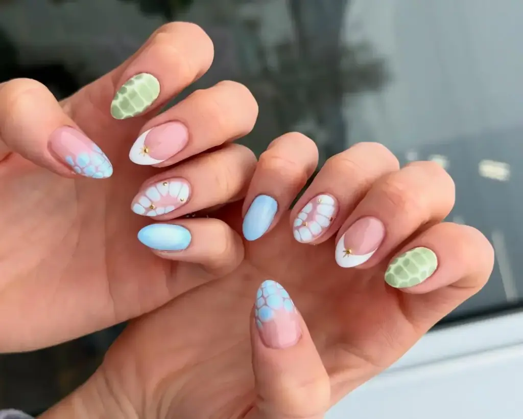 İlkbahar paletlerinden oluşan “croc” desenler