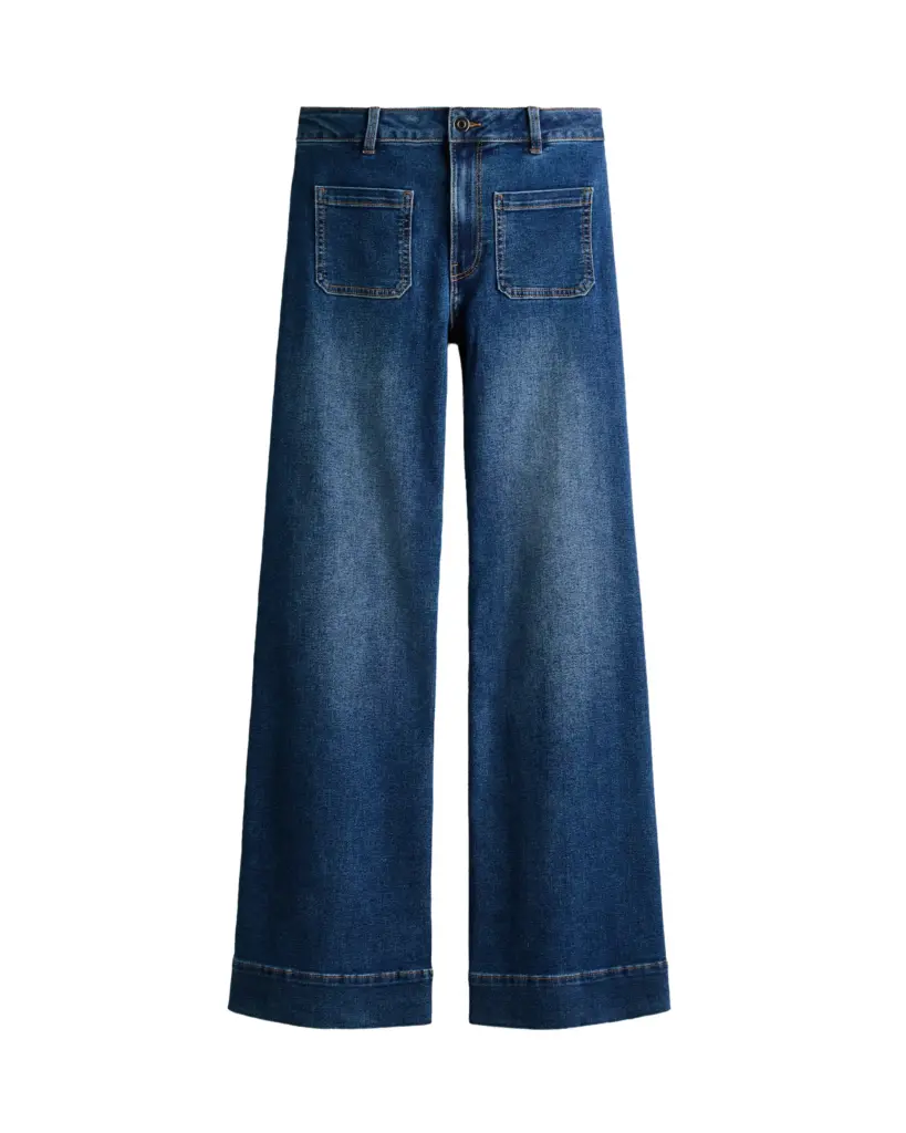 H&M Yüksek Bel Denim Pantolon