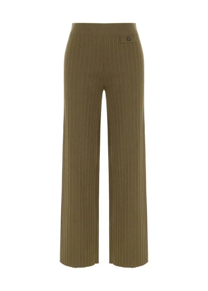 yeşil triko pantolon