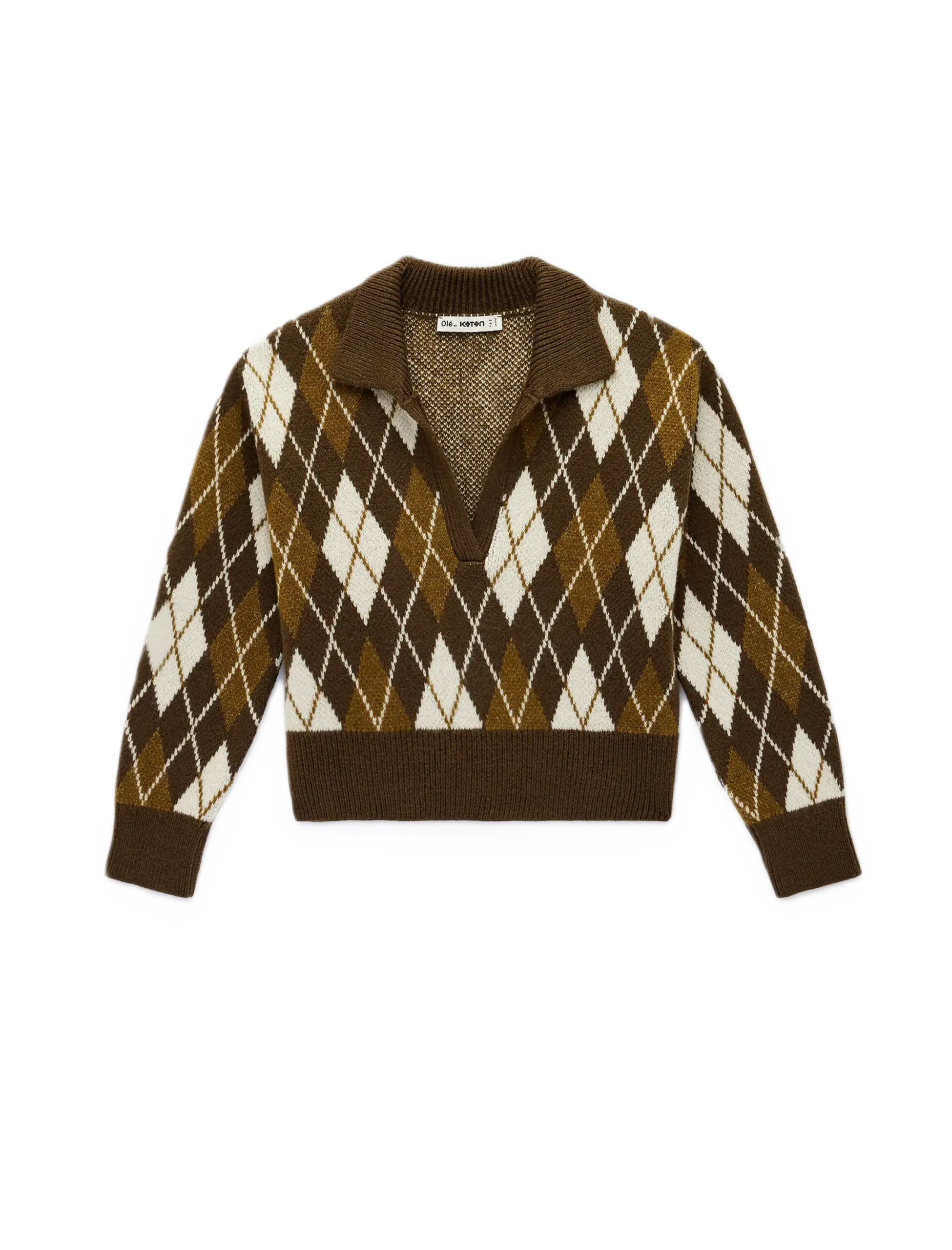 koton baklava desenli kazak