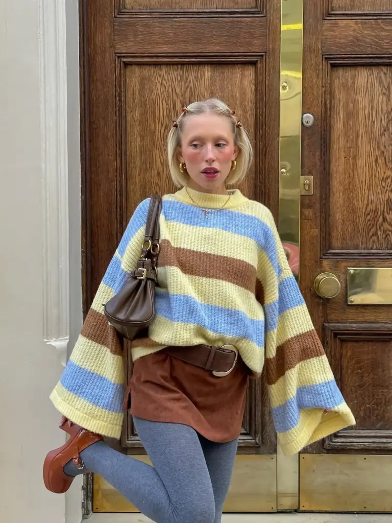 Süet etek kombinleri 