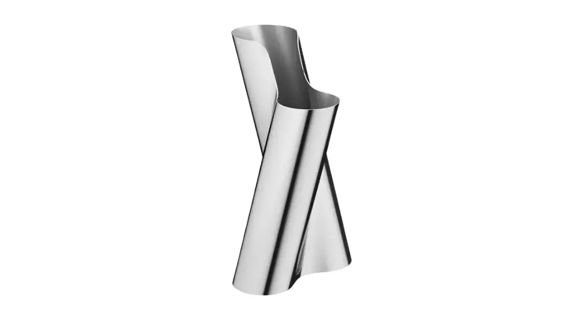 Georg Jensen çelik vazo