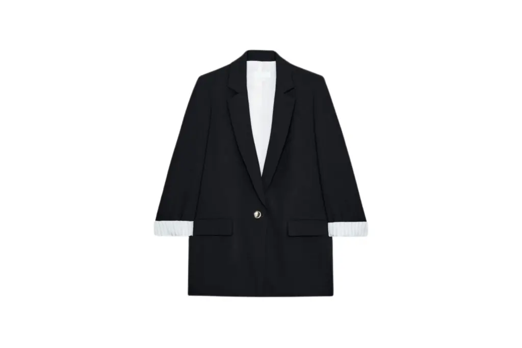 Zara desenli manşetli blazer