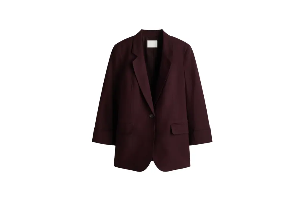 H&M keten karışımlı blazer 