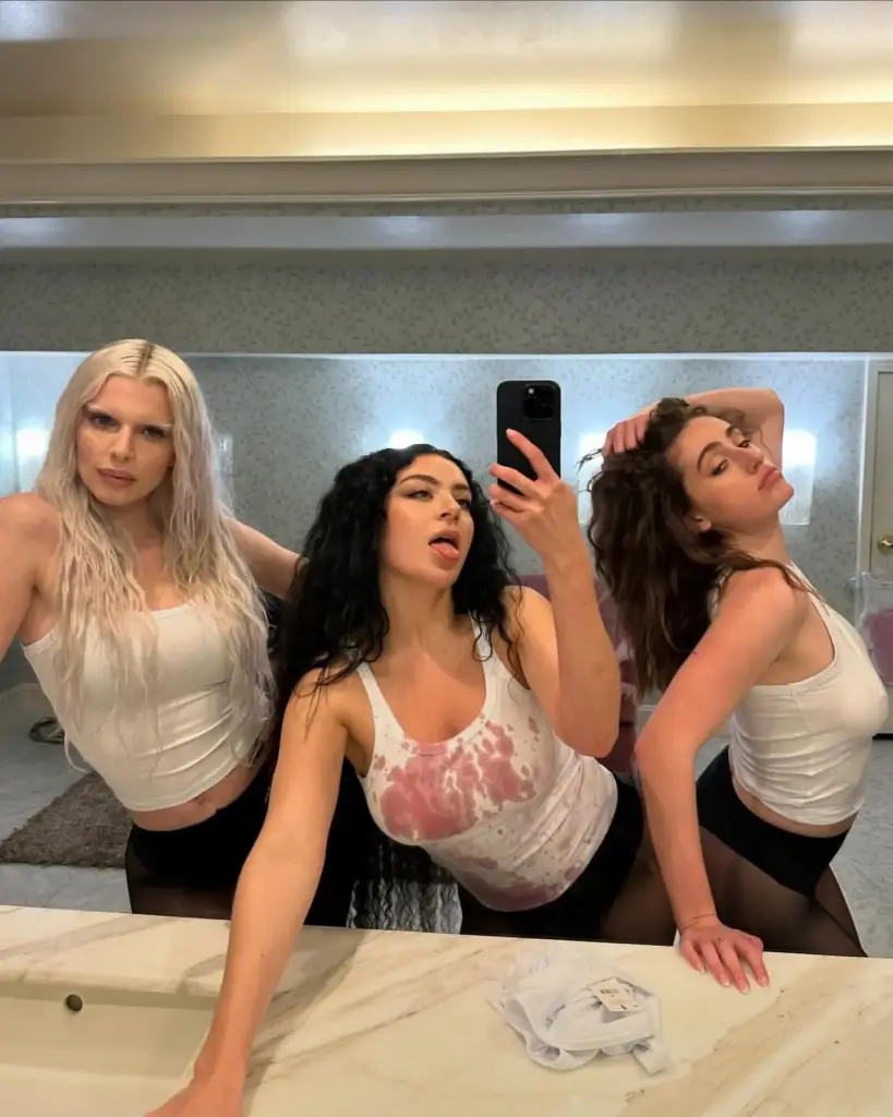 Julia Fox Charli XCX Bat