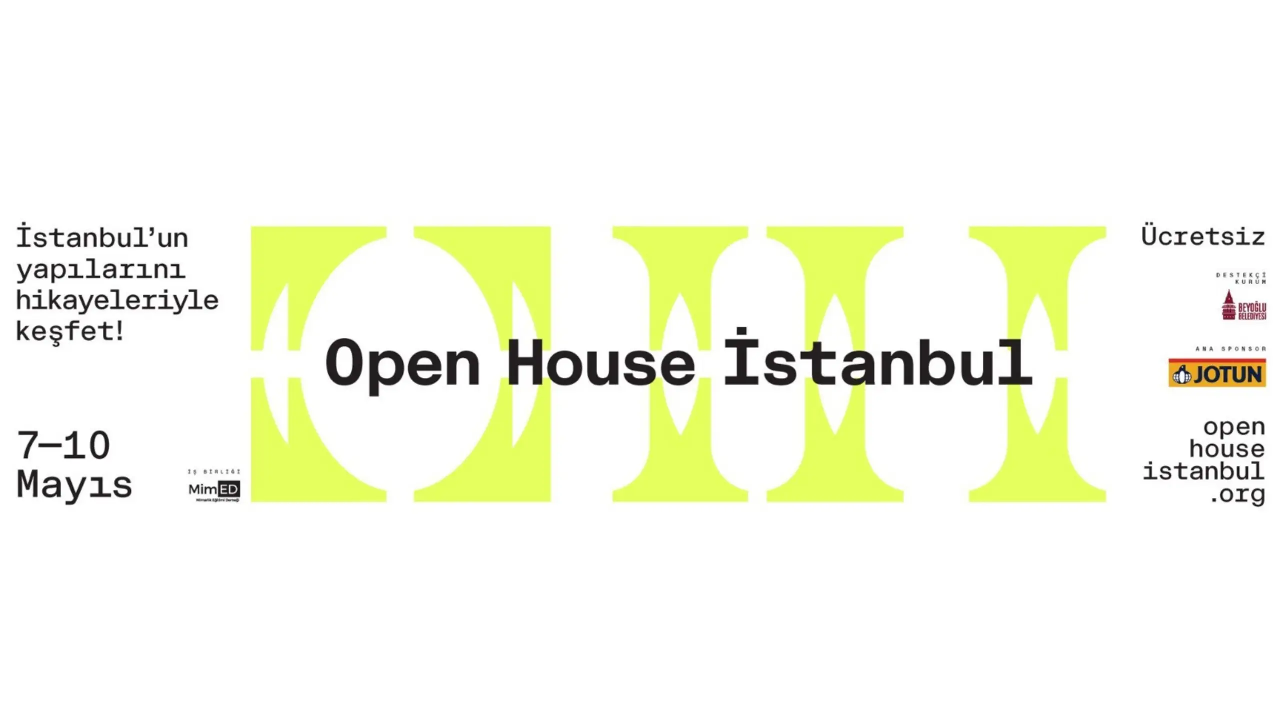 Open House İstanbul, Jotun ana sponsorluğunda gerçekleşiyor