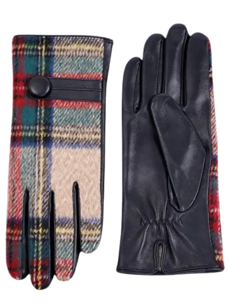 YARGICI Ekoseli Deri Eldiven