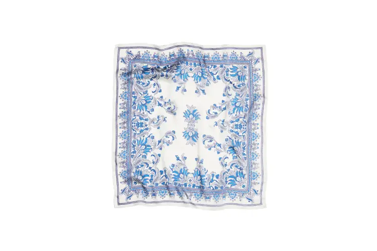 H&M mavi desenli fular