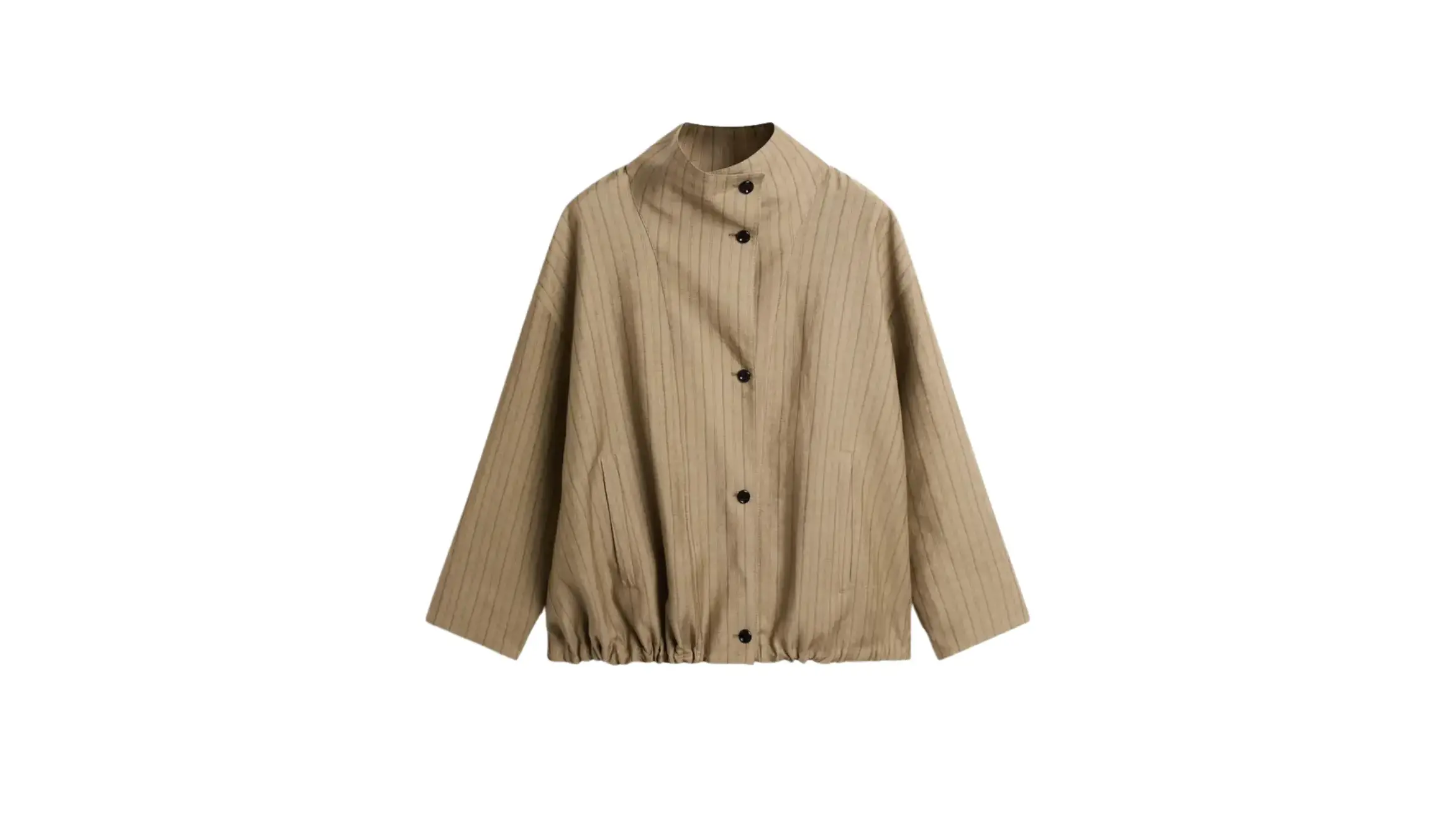 Sezonun yükselen deseni çizgilerle şehir stilinizi güncelleyin Massimo Dutti bomber ceket