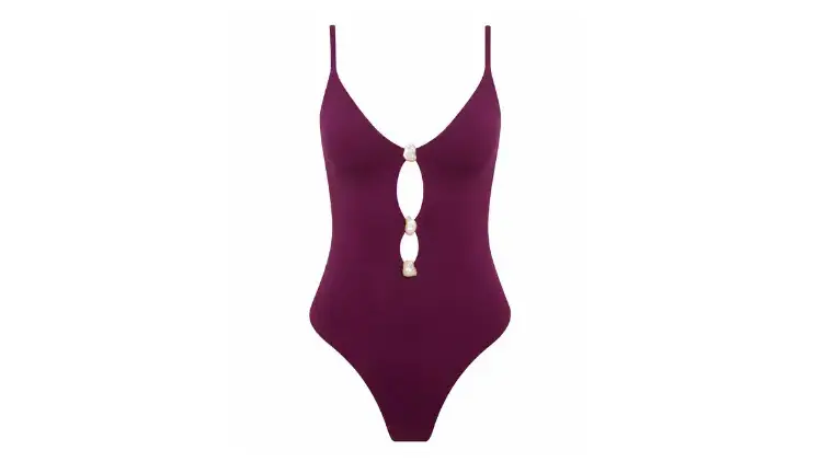 Normaillot incili cutout mürdüm mayo Tatil valizinize eklemek isteyeceğiniz 12 mayo modeli