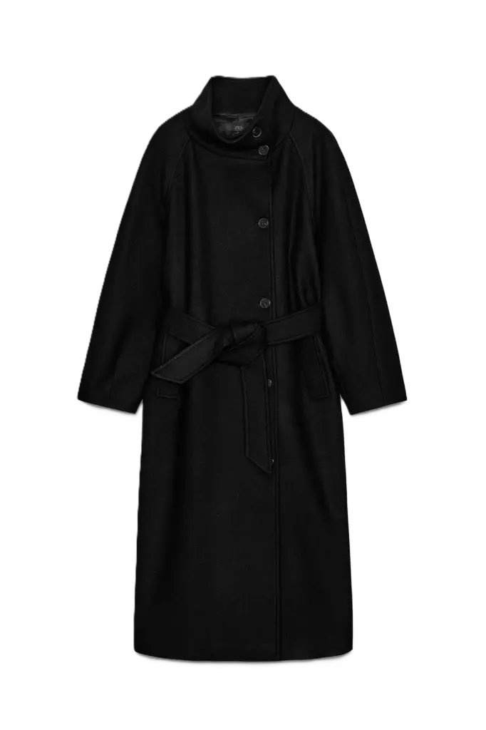 ZARA Yün Karışımlı Kaban