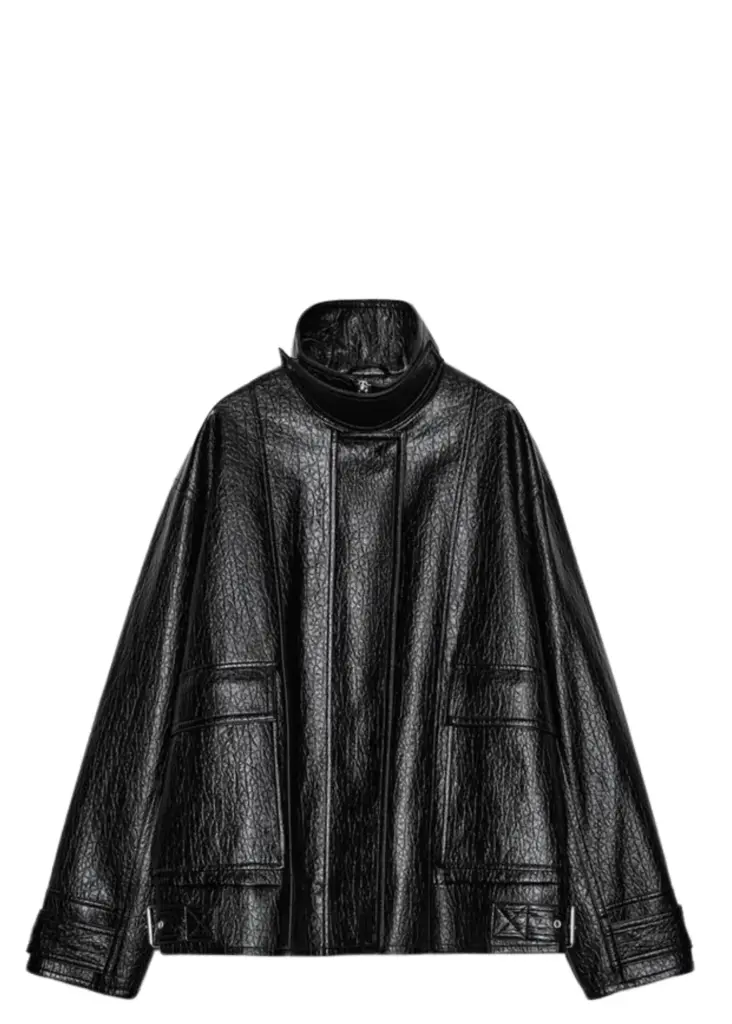 ZARA Siyah Suni Deri Ceket