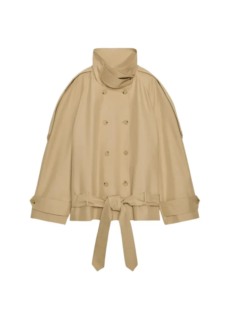 ZARA Dik Yaka Kısa Trençkot