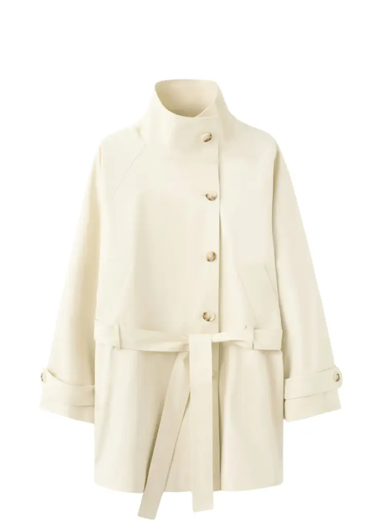 MANGO Dik Yaka Kemerli Trençkot