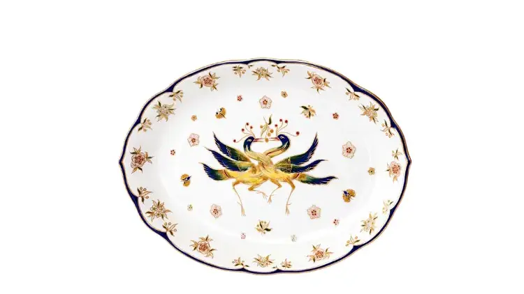 Zsolnay porselen oval tabak