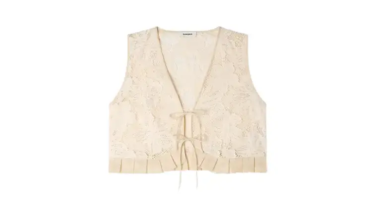 Sandro crop yelek