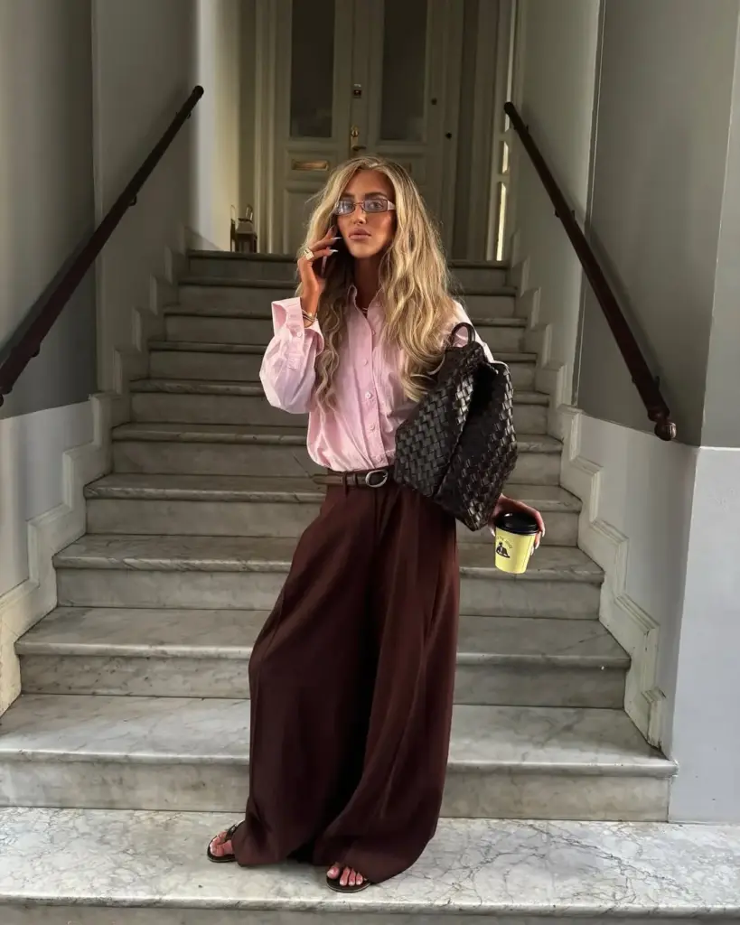 Pembe ve kahve paleti